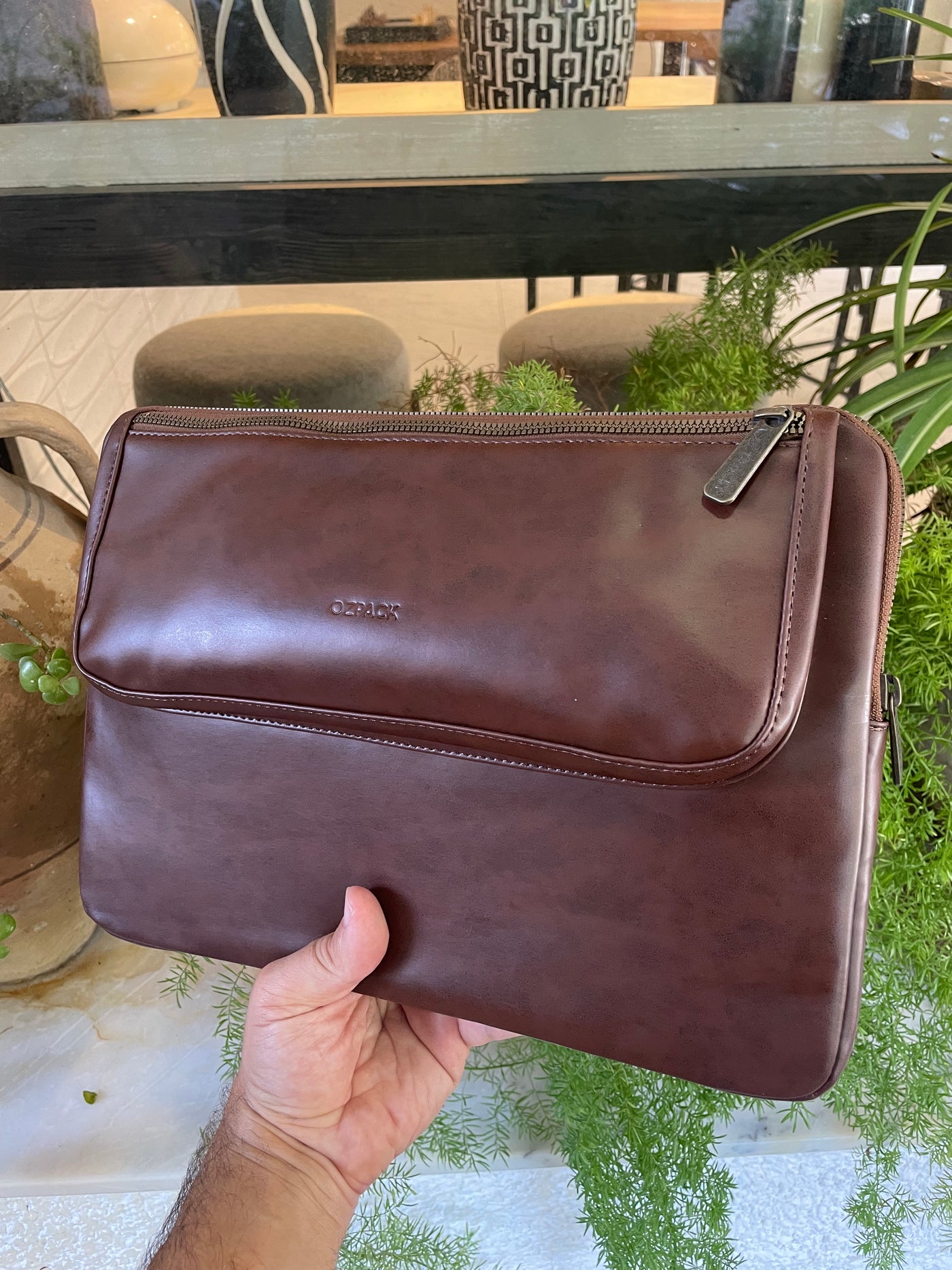 EXECUTIVE KOYU KAHVE BÜYÜK LAPTOP ÇANTASI